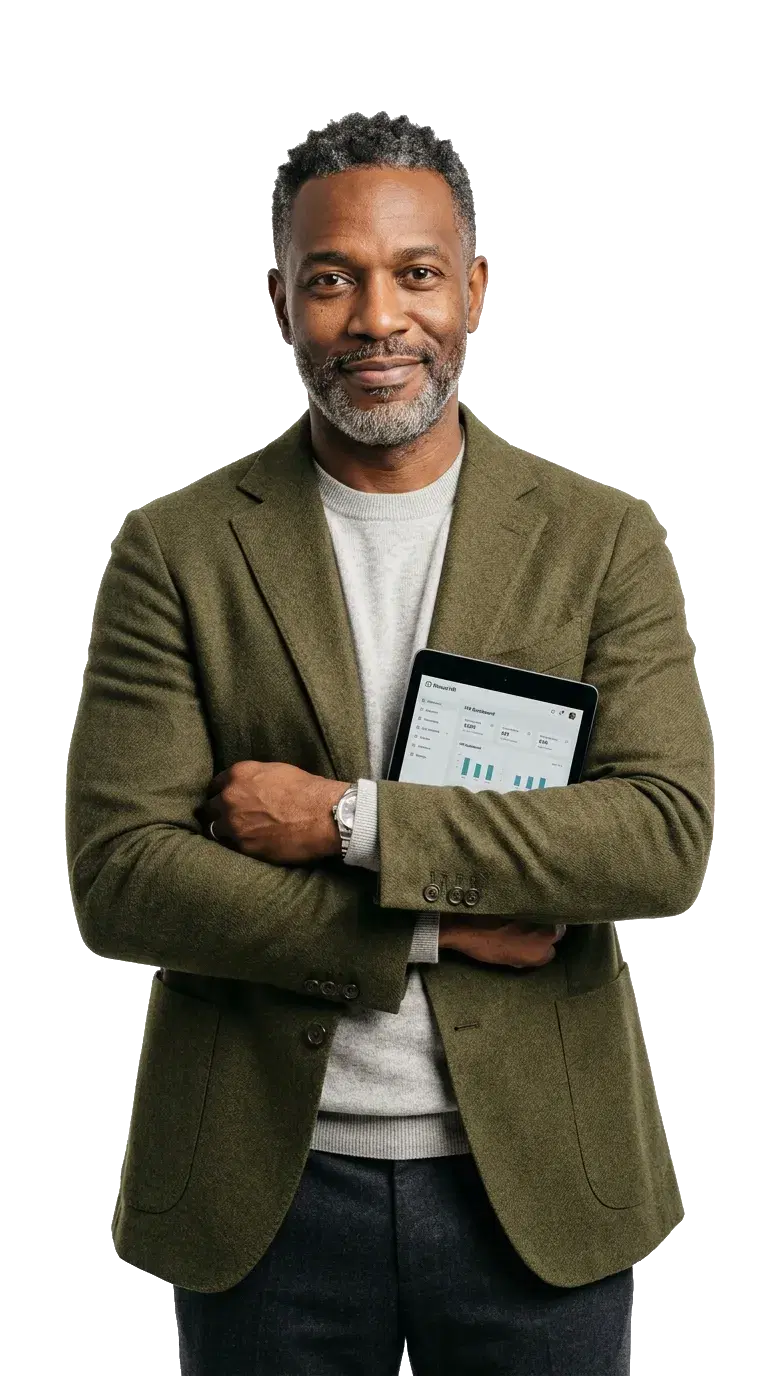 Professional managing workplace compliance on VoiCase platform