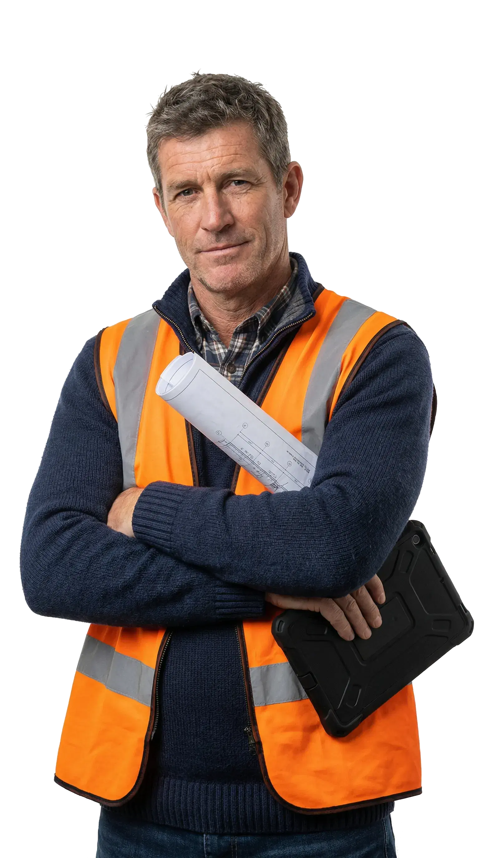 Construction safety manager using VoiCase on job site